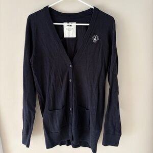 Gilly Hicks | Navy Cardigan | size large